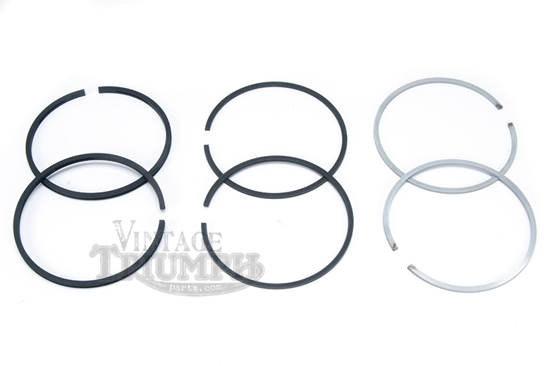 Piston Ring Set - High Quality US Made Rings To Fit All 650cc Triumph Twins 1963-1972.