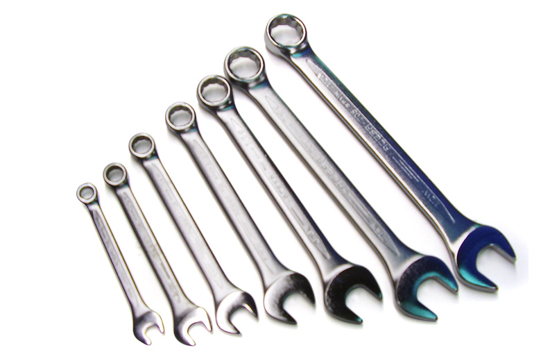 Wrench Set - 7 Piece Whitwoth Combination Wrench Set. Contains Sizes 1/8
