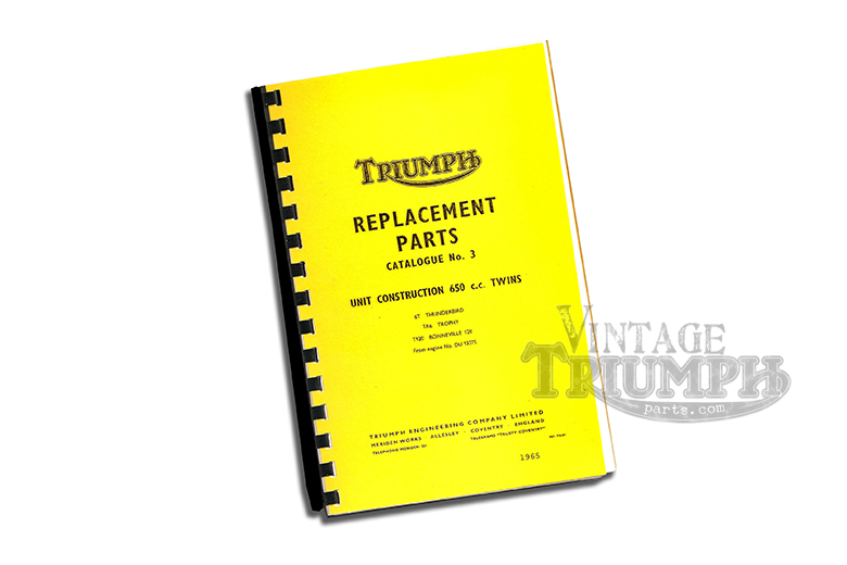 Replacement Parts Catalogue - 1965 Triumph