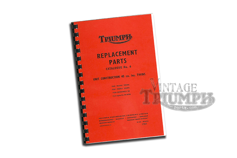 Triumph 1968 Trophy TR25W parts list 1242