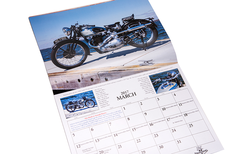 Beautiful 2017 Triumph Motorcycle Calendar