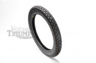 Tire, Front 3.25\"x19\", K70 Dunlop. Original Front Tire Fitment For Triumph Models TR5AC Trophy 1961, T100SC Tiger 1962-1966, T100R & T Daytona 1967-1968, TR6 Trophy 1963-1968 and T120 Bonneville 1963-1968