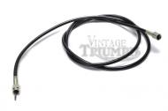 Speedometer Cable, 65". High Quality Barnett Replacement Cable For Triumph 650 Models With Magnetic Speedometers. TR6 Trophy 1966-1970 & Bonneville 1966-1970