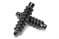 Fork Gaiters, Pair. Correct For Triumph Models With Internal Fork Springs Up Thru 1963. TR5AC/R Trophy 1961, T100 Tiger 1962-1963, TR6 Trophy 1960-1963, T120 Bonneville 1960-1963