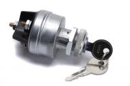 This is an ignition switch. It has four positions: accessory, off, run, start. It has four posts on the back: accessory, battery, ignition, and starter. 
You will have to do your own wiring but they work great.