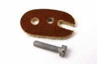This is the retaining plate for the generator wire.
