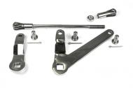 This is a stainless steel front brake lever linkage assembly with TLS front brakes.

