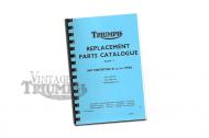 Reproduction of original parts manual for models, TR6R Trophy,  TR6C Tiger 650  and T120R Bonneville 120 