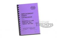 Reproduction of original parts manual for models, TR6C Trophy,  TR6R Tiger 650  and T120R Bonneville 