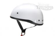 White Skid Lid Vintage Style Helmet. Contoured helmet with a low-profile fit, Thermoplastic alloy injected shell, With D-Ring Retention Straps. Meets or Exceeds D.O.T. Standards. 