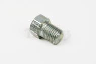 This is a plug for the top of a carburetor for a triumph motorcycle. 