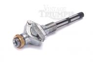 This is a 1/4 inch BSPP 90 degree angled petcock valve. This petcock valve is for the main tank and for the left hand.