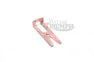 This is needle clip for a throttle return, which helps control acceleration. This is for an Amal monobloc carburetor for a triumph motorcycle. 