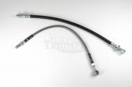 This is a stainless top front brake hose 14 3/4" long.
