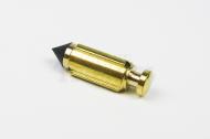 A float needle helps regulate fuel in the float bowl, which controls idling and acceleration. this specific float needle has a Viton tip and is for a monocloc carburetor on a triumph motorcycle. This  Viton Tip float needle is made in Taiwan.