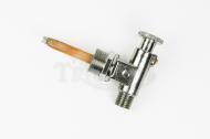 This is a 3/8 inch BSPP x 1/8 inch pull 90 degree petcock for a BSA triumph motorcycle. This petcock is made of brass, adn is manufactured in the UK.

Super cool, super original but the out put thread will not  work with most standard Triumph fuel fittings. 