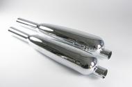 MUFFLER SET 68-70 TR6C 1 3/8 inlet WASSELL
