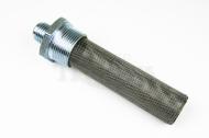 CHROME OIL TANK FILTER W/BARB


