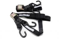 Tiedown - 1-1/2\" Integrated Black Bikemaster. Sturdy Motorcycle Tiedown With Integrated Soft Hook. 84\" Long With Soft Hook, Sold In Pairs