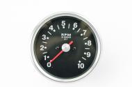 This is a tachometer with a black face wit ha 3:1 ratio. Made in Taiwan.
