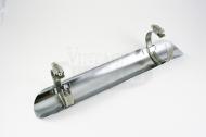 HEAT SHIELD,12" With clamps CHROME
	