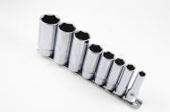 This is a 7 piece 6 point deep socket set.
