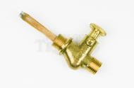 This is a 1/4 x 1/4 push and pull Petcock fuel tap for a triumph motorcycle. 