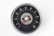 This is a Smiths Magnetic  Copy tachometer with a grey face. 4:1 made in Taiwan.
