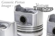 This is a 200 Truimph CUB Piston,64mm diameter Piston Kit which includes rings. 
This Piston Kit is made in Italy.