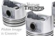 This is a JCC Norton 850 Piston set, the piston(s) have a diameter of 77mm.
There are not piston rings included in the kit.
Piston(s) are made in Taiwan.