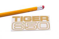 This is a side panel decal that reads ---Tiger 650----
