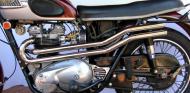 This is a Chrome set of Ekins hi level left side pipes for a 650. 
